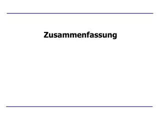 zusammenfassung