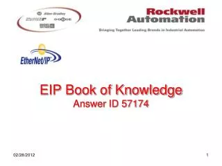 EIP Book of Knowledge Answer ID 57174