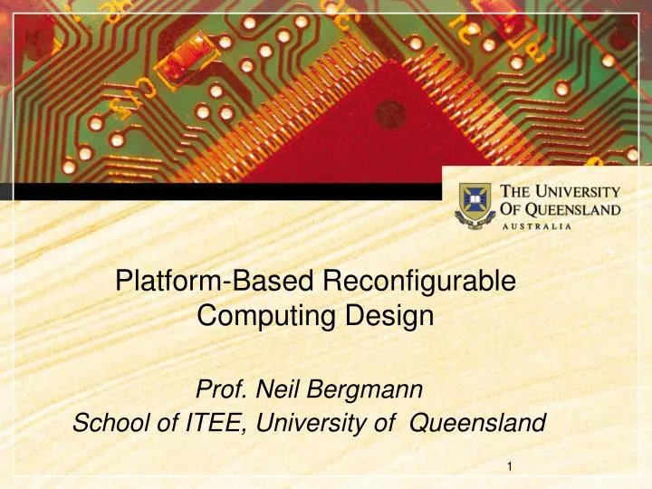 platform based reconfigurable computing design