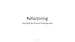 Refactoring - slide 1