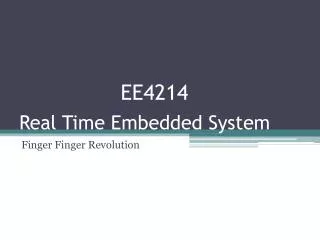 Real Time Embedded System