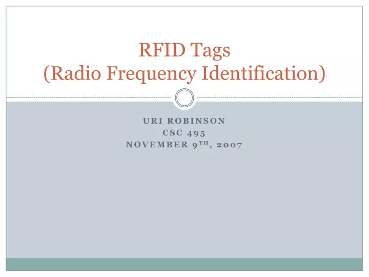 rfid tags radio frequency identification