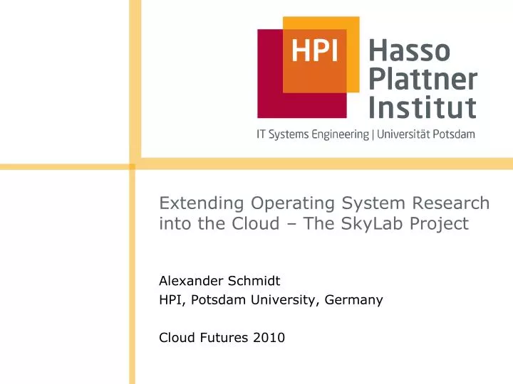 extending operating system research into the cloud the skylab project