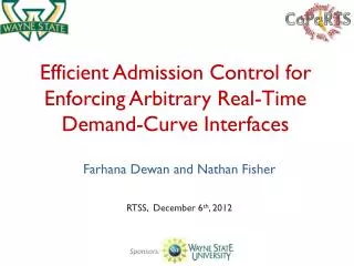 Efficient Admission Control for Enforcing Arbitrary Real-Time Demand-Curve Interfaces