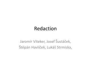redaction