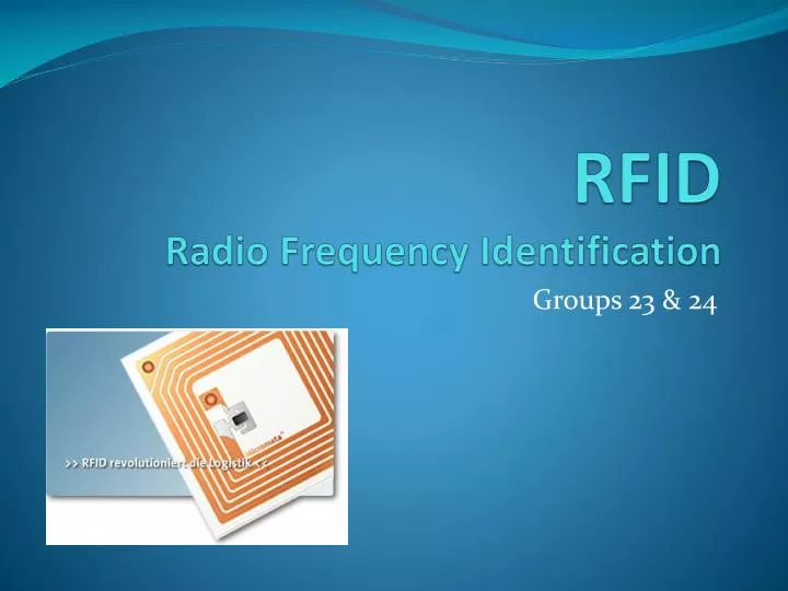 rfid radio frequency identification