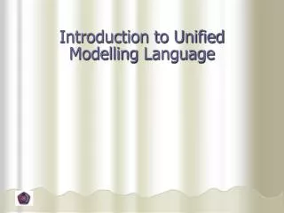 Introduction to Unified Modelling Language