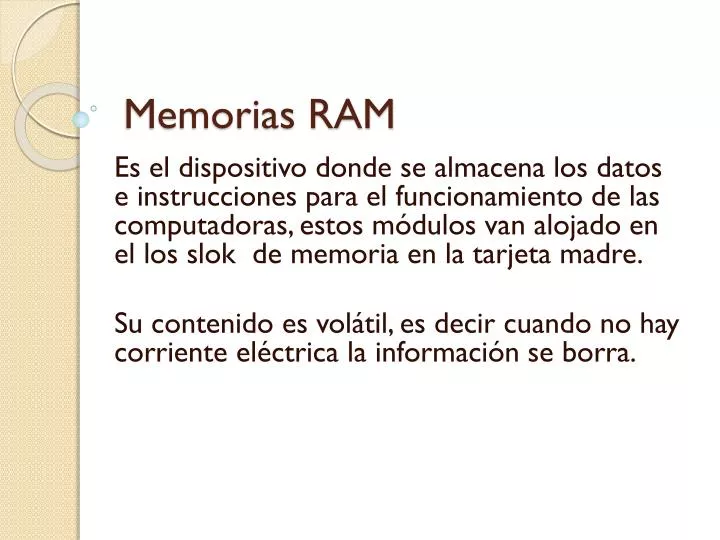 memorias ram