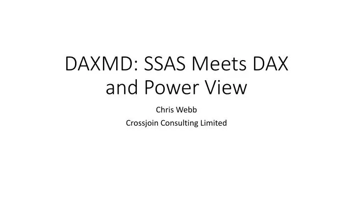 daxmd ssas meets dax and power view