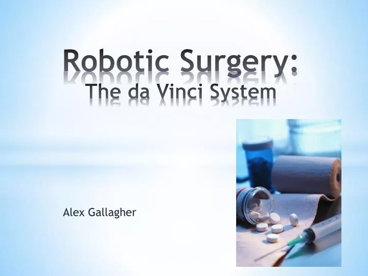 robotic surgery the da vinci system