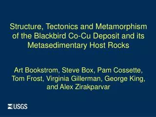 Structure, Tectonics and Metamorphism o f the Blackbird Co-Cu Deposit and its