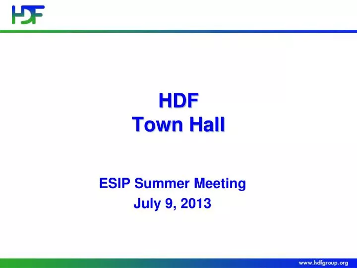 hdf town hall