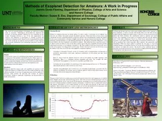 Methods of Exoplanet Detection for Amateurs: A Work in Progress