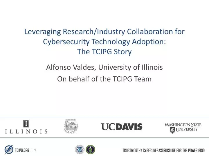 leveraging research industry collaboration for cybersecurity technology adoption the tcipg story