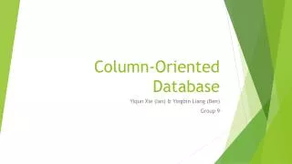 Column-Oriented Database