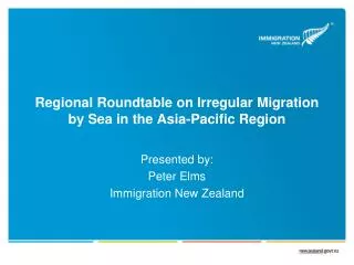 Regional Roundtable on Irregular Migration by Sea in the Asia-Pacific Region