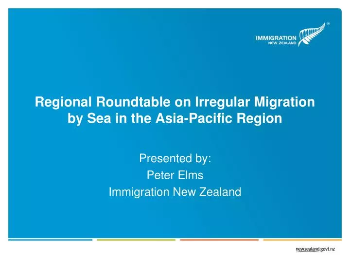 regional roundtable on irregular migration by sea in the asia pacific region