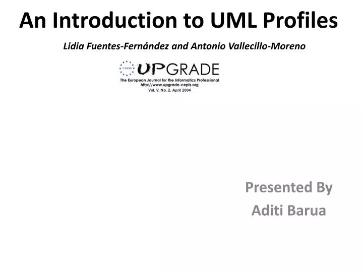 an introduction to uml profiles