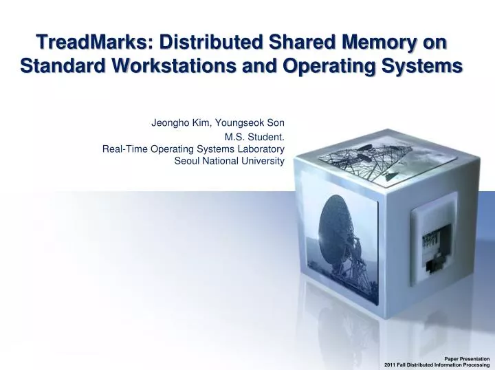 treadmarks distributed shared memory on standard workstations and operating systems