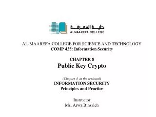 Chapter 4: Public Key Cryptography