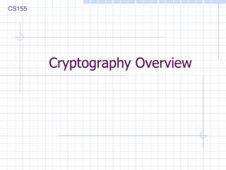 Cryptography Overview