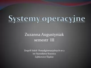 systemy operacyjne