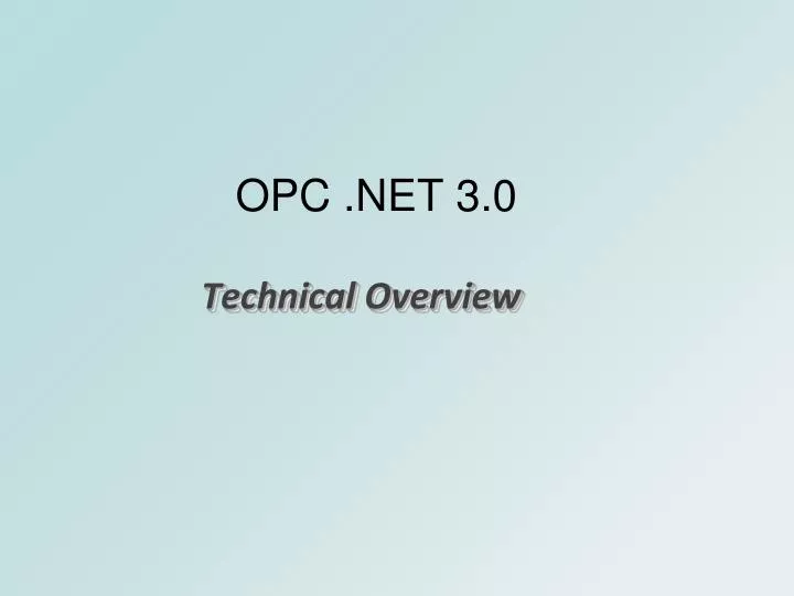 opc net 3 0