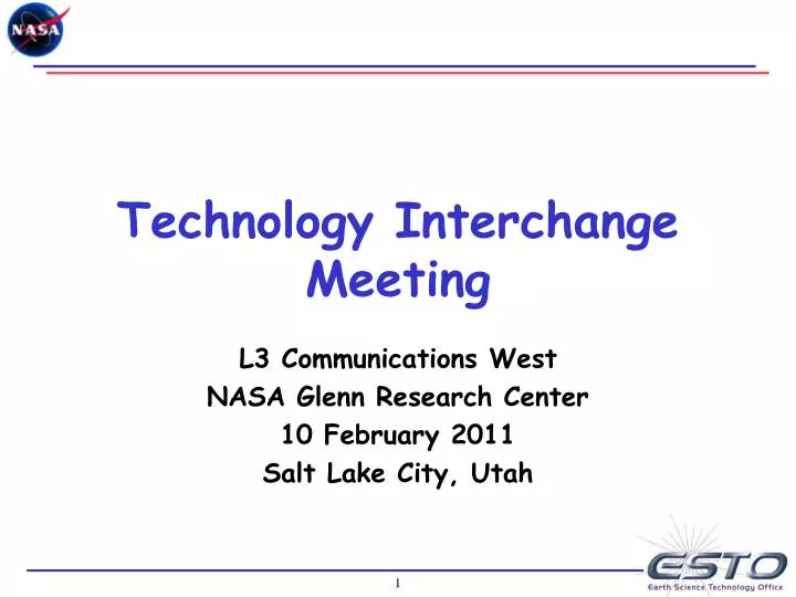 technology interchange meeting