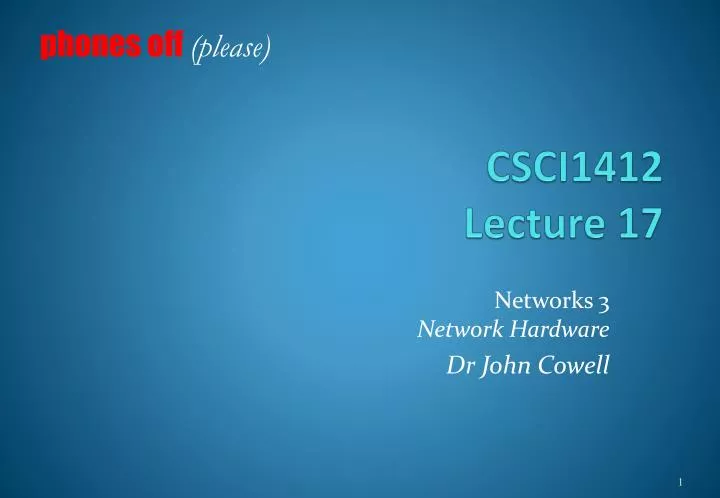 csci1412 lecture 17