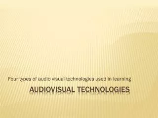 audiovisual technologies