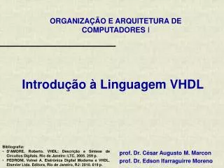 introdu o linguagem vhdl