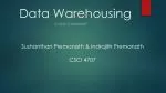 Data Warehousing - slide 1