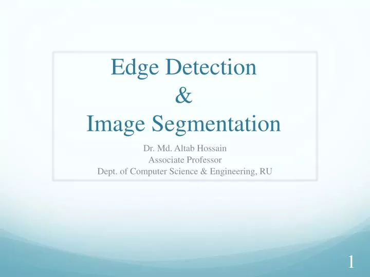edge detection image segmentation