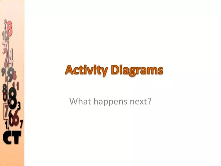 activity diagrams