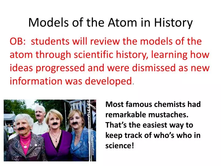 models of the atom in history
