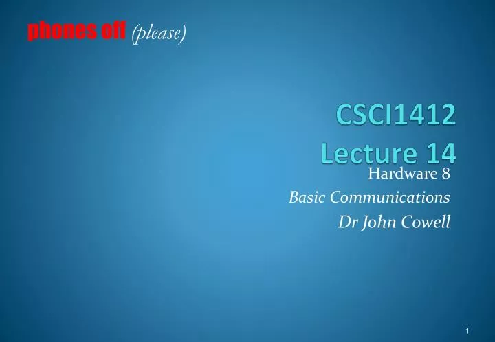 csci1412 lecture 14