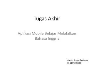 tugas akhir