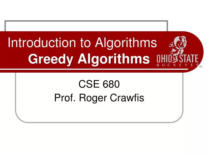 introduction to algorithms greedy algorithms