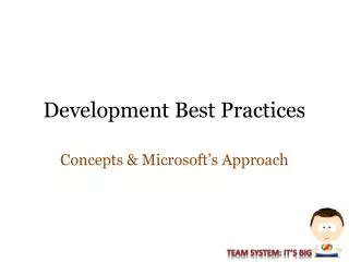 Development Best Practices