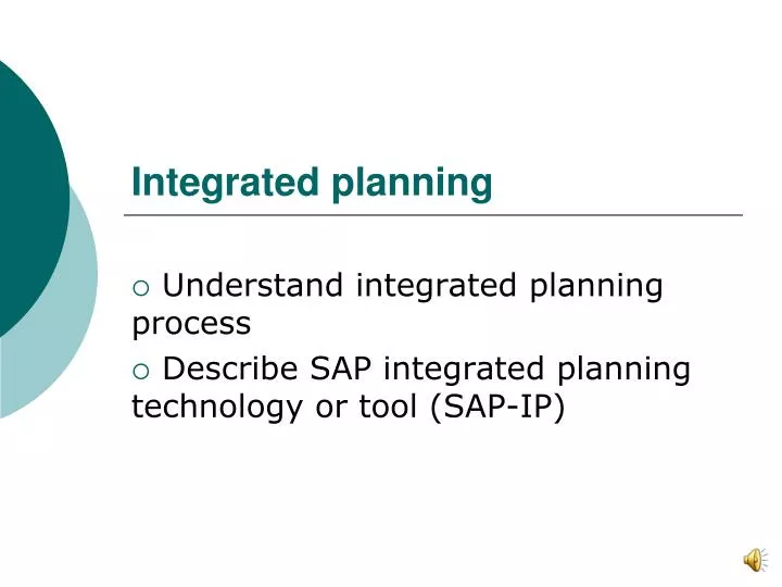 integrated planning