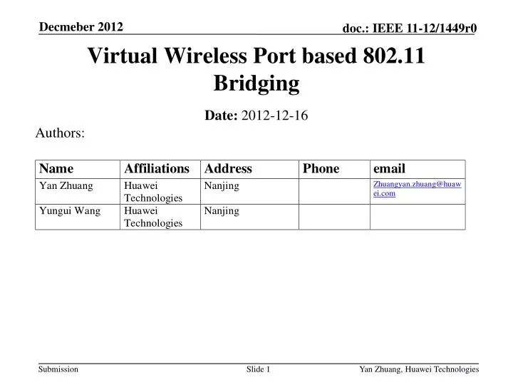 virtual wireless port based 802 11 bridging