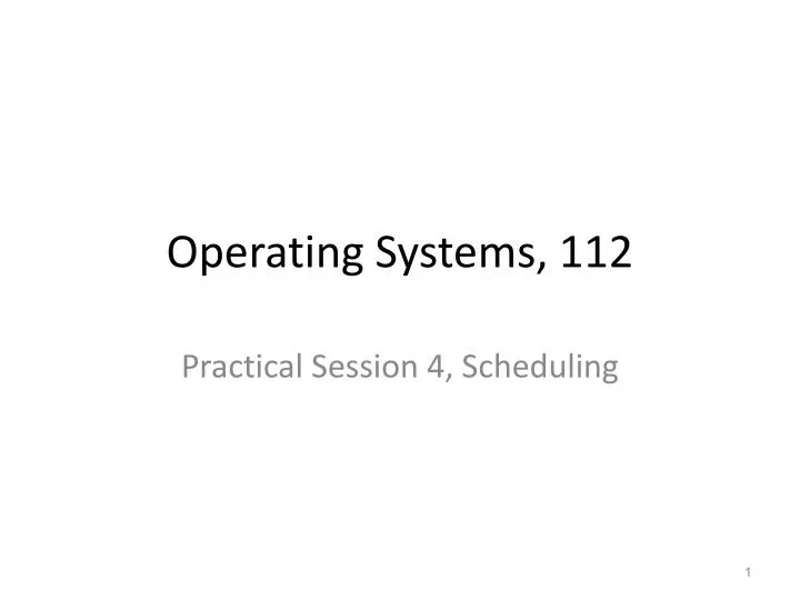 operating systems 112