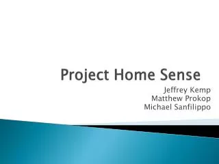 Project Home Sense
