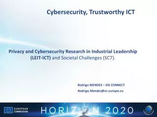 Cybersecurity , Trustworthy ICT
