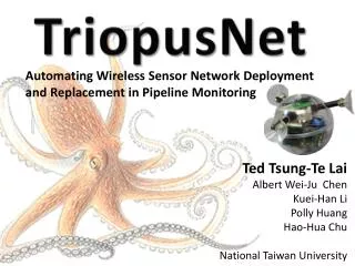 Automating Wireless Sensor Network Deployment and Replacement in Pipeline Monitoring