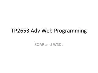 TP2653 Adv Web Programming