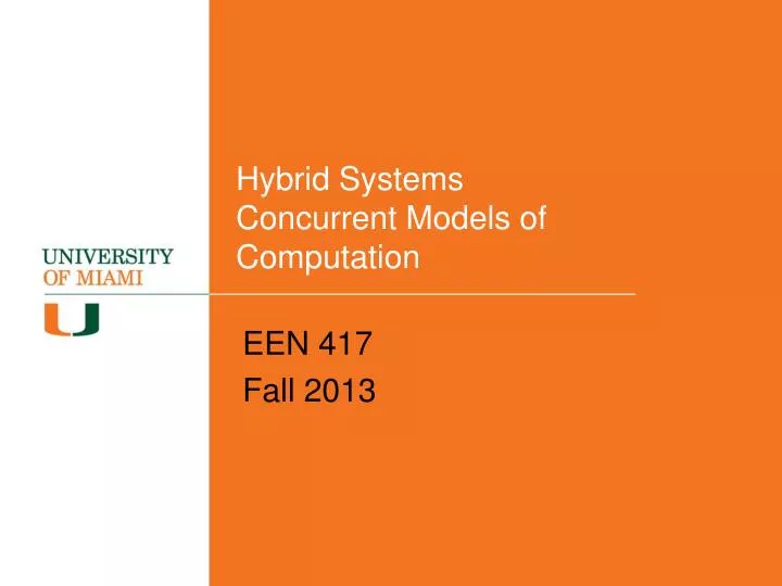 hybrid systems concurrent models of computation