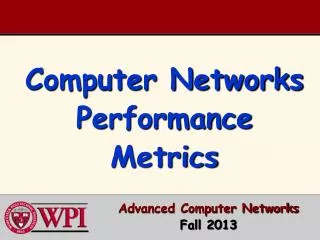 Computer Networks Performance Metrics