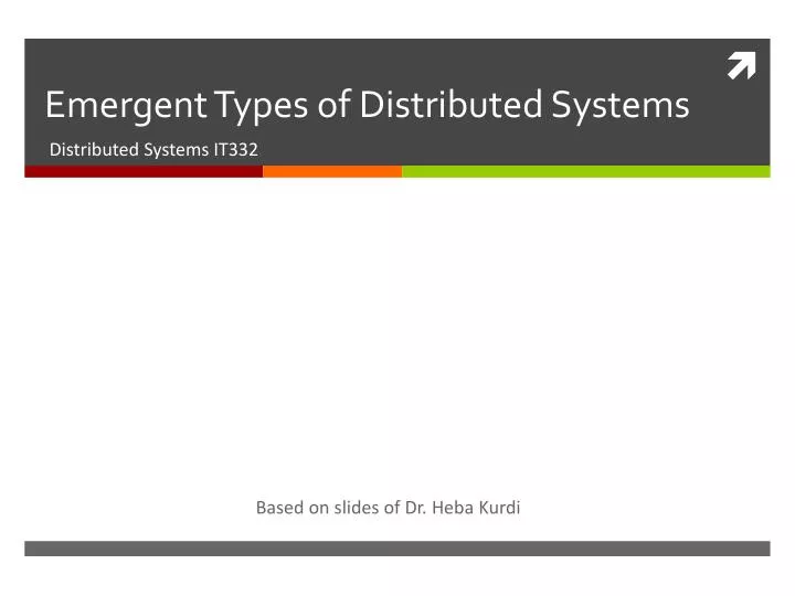 emergent types of distributed systems