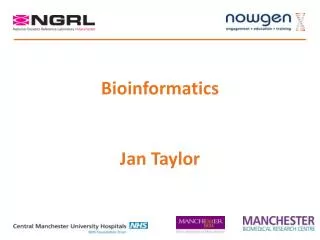 Bioinformatics Jan Taylor